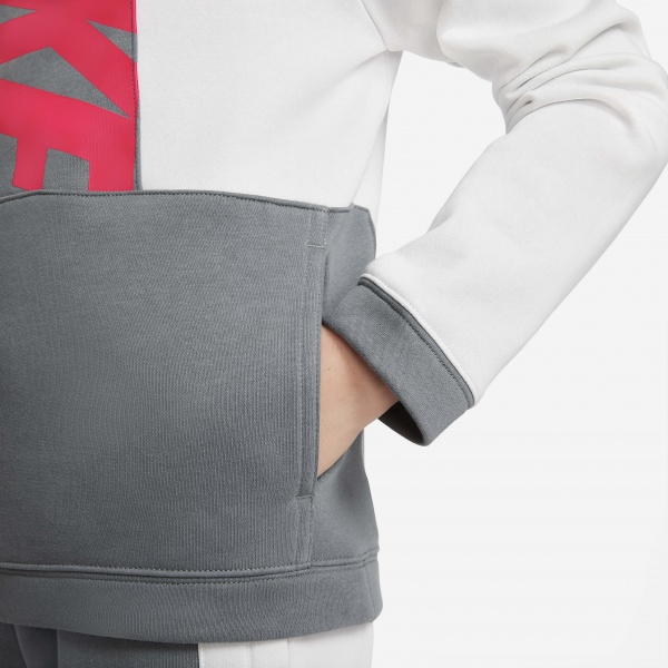 Свитшот Nike B NSW AMPLIFY PO DM8067-025 р. M серый