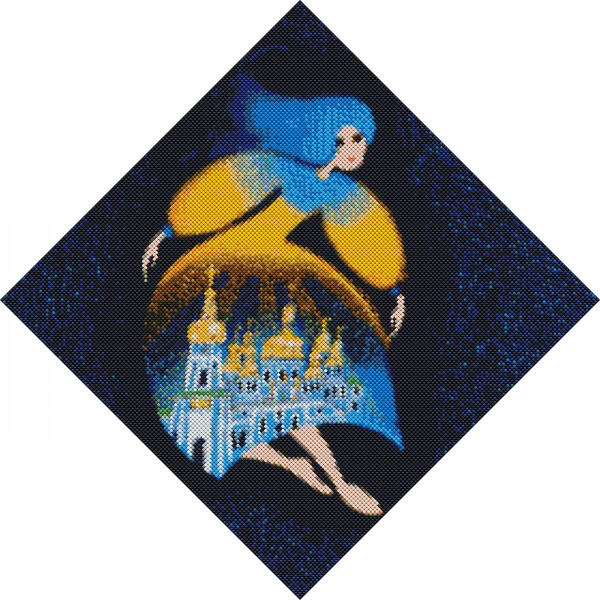 Алмазная мозаика Берегиня Михайловская 40х40 см Идейка 