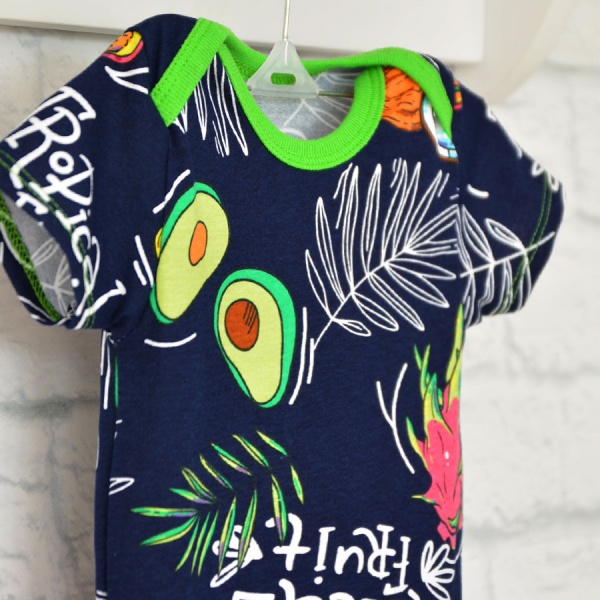 Боди детское унисекс Blanka Тропик р.74 синий 12988 