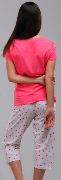 Пижама женская Roksana Звезда 782/16000 р. XL розовый с серым 