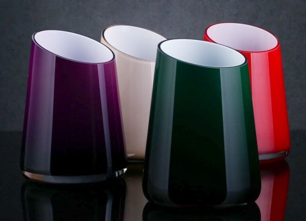 Ваза Maestro 14,5x20,5 см топаз Wrzesniak Glassworks