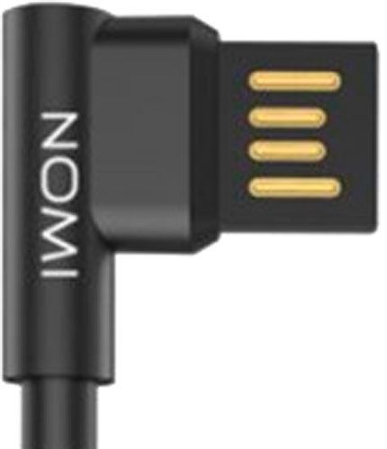 Кабель Nomi USB – microUSB 1 м чорний (344268) dcpq 10m 
