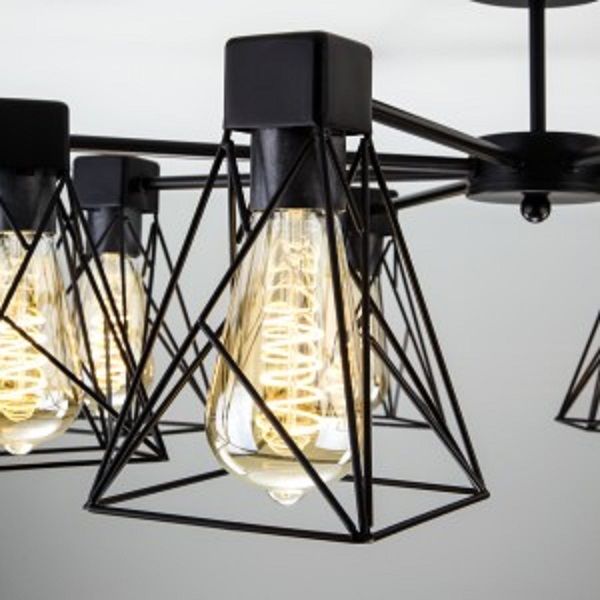 Люстра потолочная Strotskis Trappola 5x60 Вт E27 черный 70107/5 