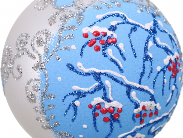 Куля новорічна Декор-престиж d 80 мм в асортименті