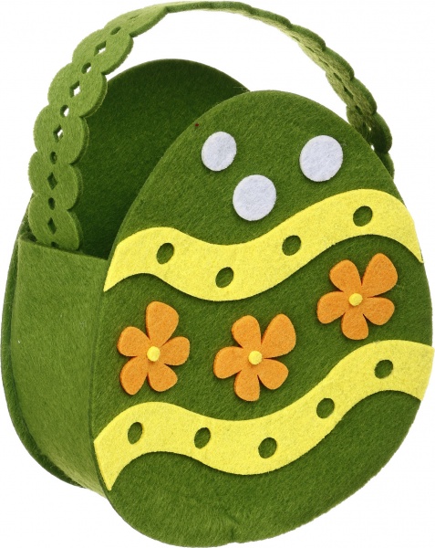 Декорация пасхальная Діамантові ручки Писанка 20х17 см травяной