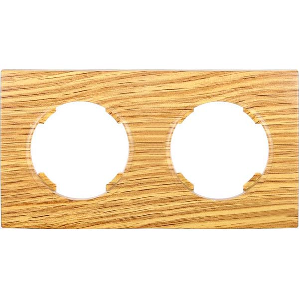 Рамка двухместная HausMark Bela горизонтальная дуб SNG-FRP.RD20G2-6/Oak