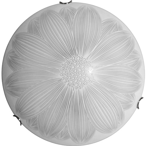 Светильник настенно-потолочный УТ Сяйво НПБ Ромашка 1x60 Вт E27 белый 2522 