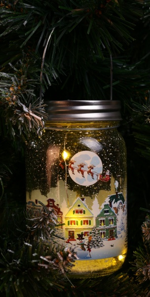 Декоративний виріб Пляшка з підсвічуванням AC6007390 14 см 