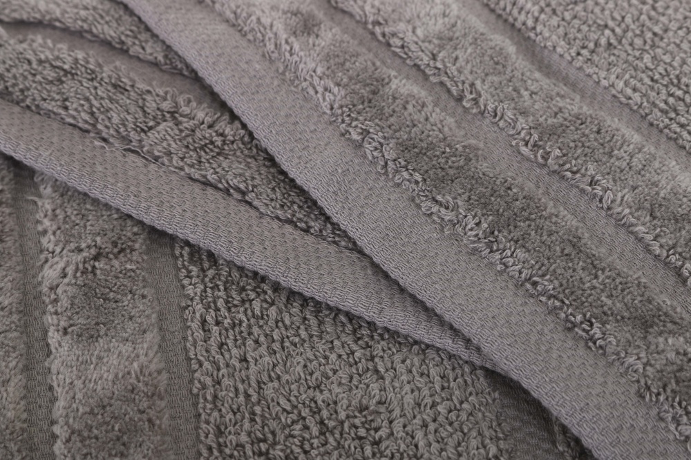 Рушник махровий Tabby 50x90 см світло-сірий La Nuit