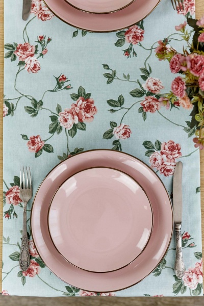 Скатерть Джульетта цветы 40x140 см Прованс 