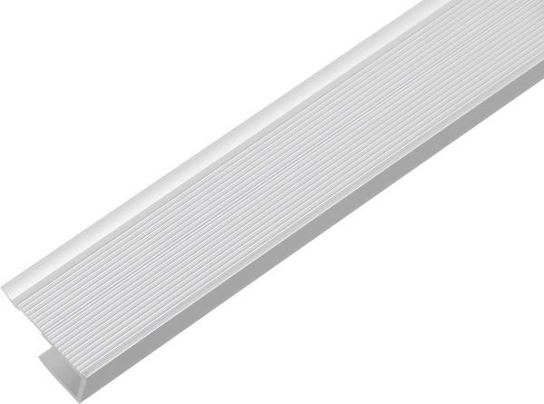 Профіль алюмінієвий облицювальний для ламінату Braz Line 31x12x2700 мм срібло 