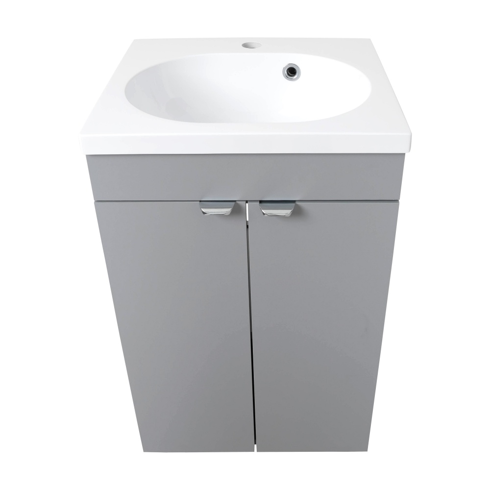 Тумба RIO сірий з умивальником Status 44 см