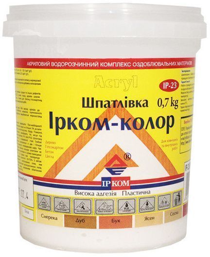 Шпаклівка для дерева ІР-23 ІРКОМ палісандр 700 г