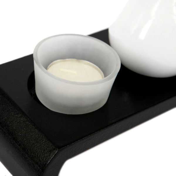 Подсвечник декоративный на 2 свечи с вазой ACQ32