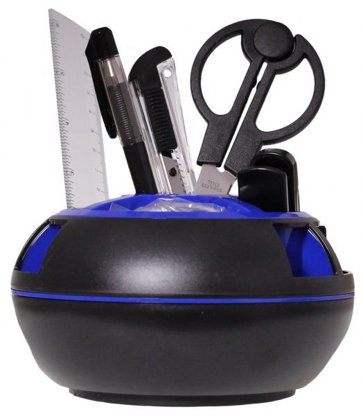 Набор настольный 9 предметов вращающийся черно-синий 7064 SCHOLZ