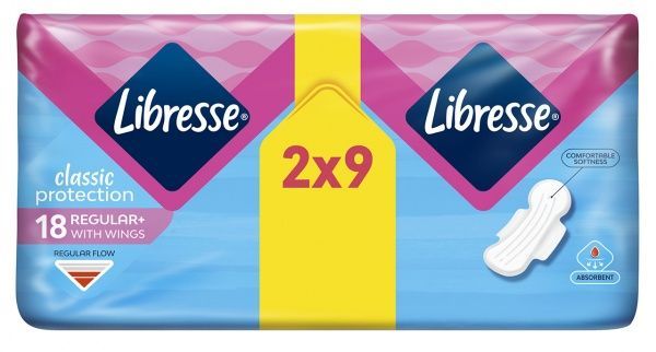 Прокладки гигиенические Libresse Classic protection regular 18 шт.