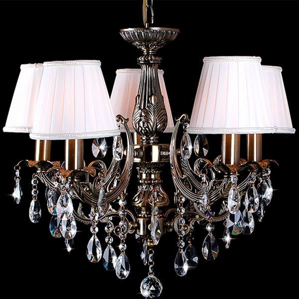 Люстра подвесная Strotskis Charleston 5x40 Вт E14 античная бронза 3646/5 