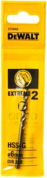 Сверло по металлу DeWalt EXTREME2 57x93 мм 6 мм DT5048