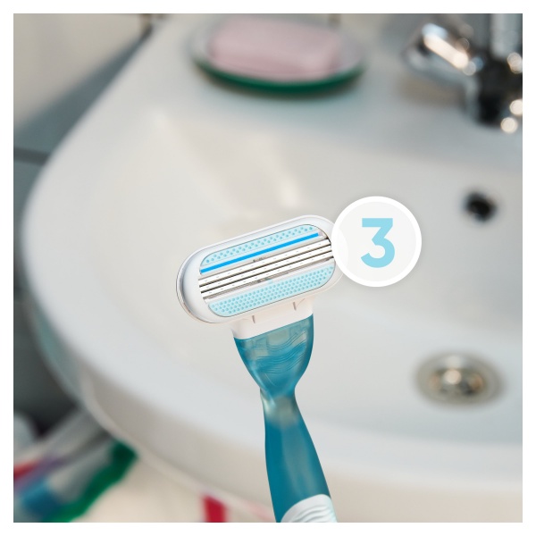 Подарунковий набір для жінок Gillette Venus Smooth: Бритва ручка + 2 змінні касети + Гель для гоління Satin Care 75 мл