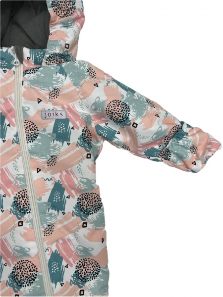 Комбінезон дитячий JOIKS Абстрація білий р.74 КGS-32 