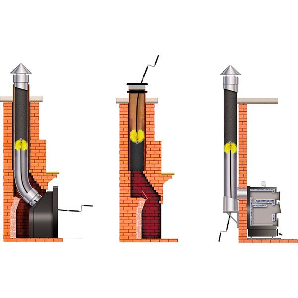 Щітка Savent пластикова для чищення димоходу 150 мм 