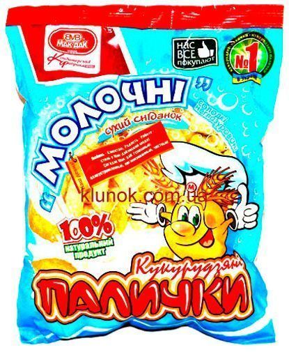 Палочки кукурузные МАК-ДАК Молочные 50 г