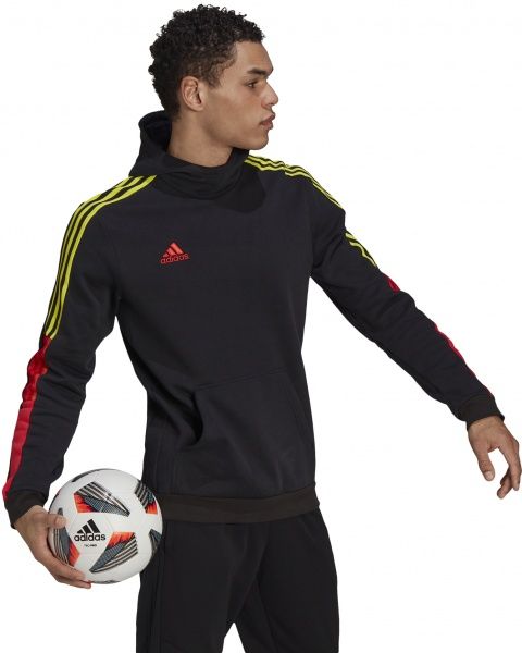Джемпер Adidas TIRO SW HOOD CU GN5551 р. 2XL чорний