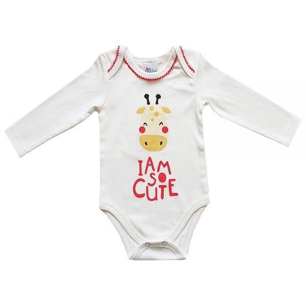 Боді для дівчаток для дівчинки Colibri р.68 молочний/із принтом G3081 