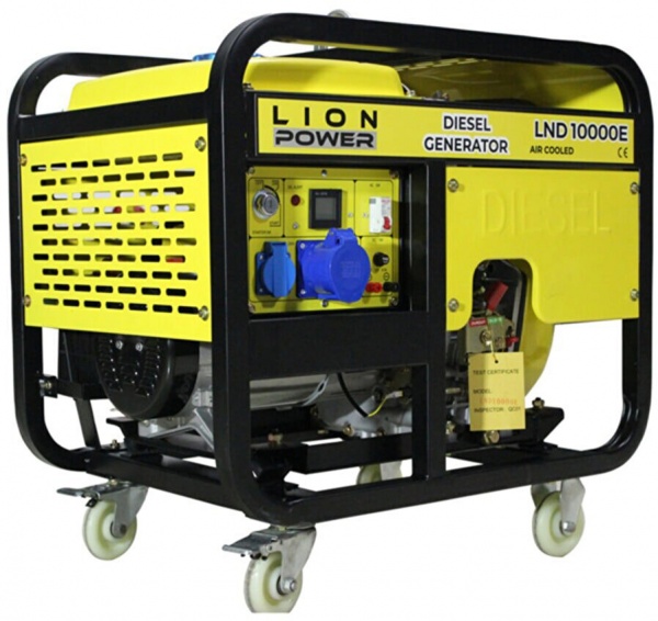 Електрогенераторна установка Lion Power 6,5 кВт / 7,5 кВт 220 В LND 10000E дизель — фото 1