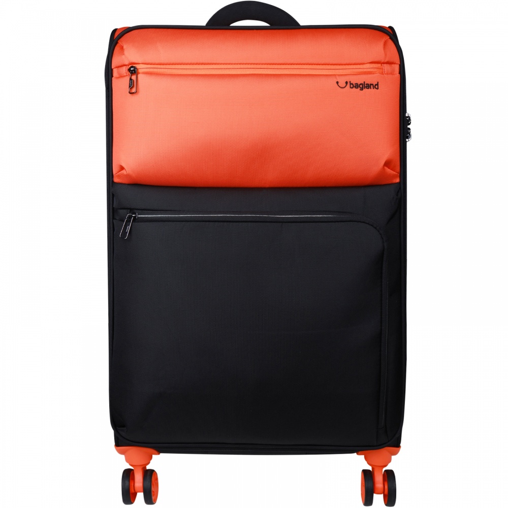 Чемодан Bagland STELLA L 77 л красно-черный