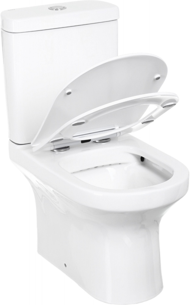 Унитаз-компакт EGO SMART NEW Rimless с сиденьем Duroplast SLIM soft-close