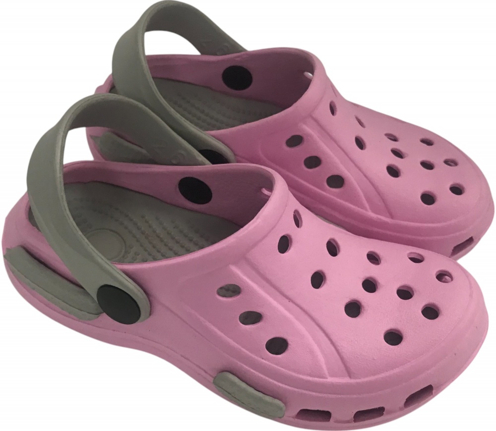 Сабо для девочек HW р.25 розово-серый (ls-23095)