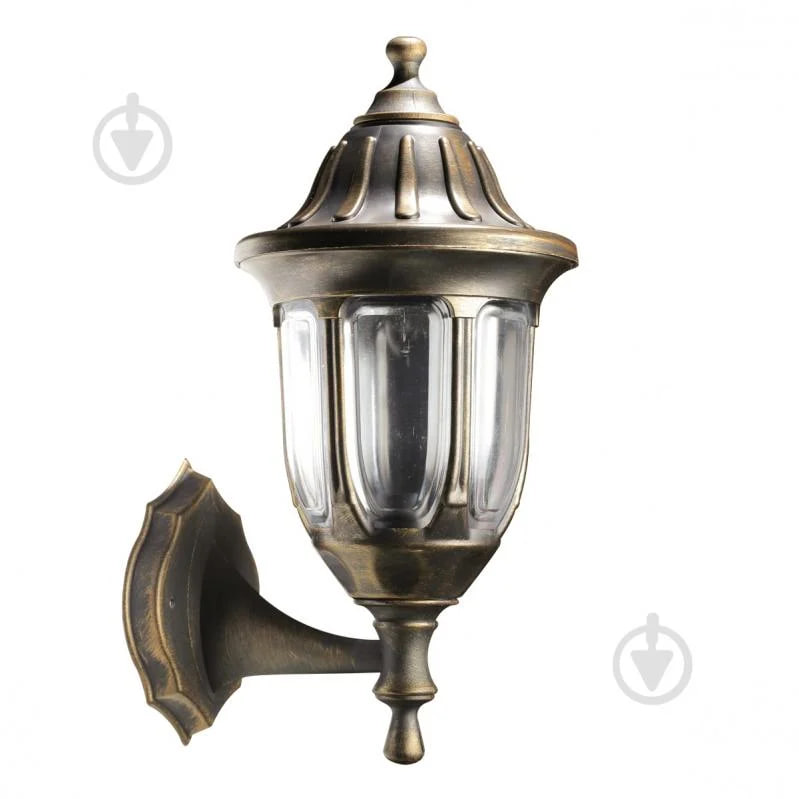 Світильник вуличний настінний Expert Light Кантрі GP E27 IP44 антична латунь GAR-1427-TEП
