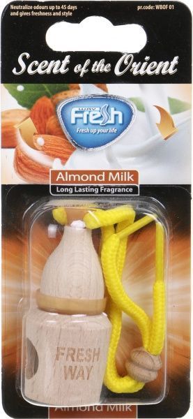 Ароматизатор подвесной FRESHWAY Orient Wood Blister Almond Milk 5 мл