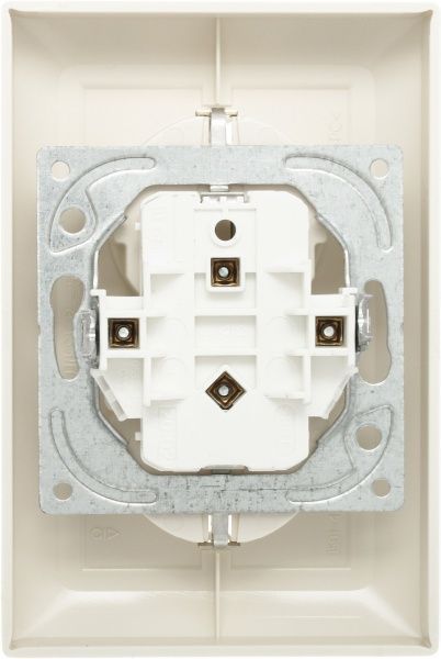 Розетка двойная с заземлением ABB Basic 55 2P+E 16 А 250 В без шторок кремовый 20-02;20-02 EUJ-92-507