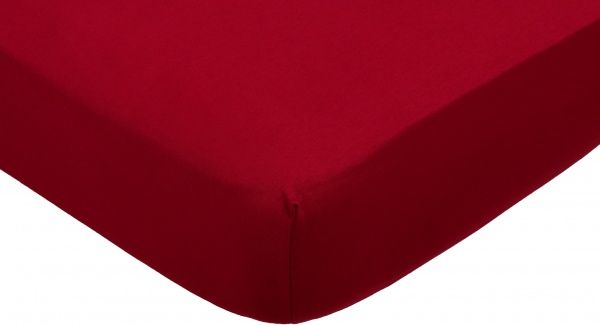 Простирадло на резинці трикотажне 160x200 см бордовий Home Line 