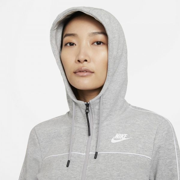 Джемпер Nike W NSW FZ HOODIE MLNM FLC CZ8338-063 р. XS серый