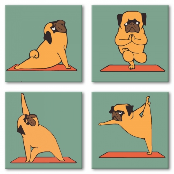 Картина по номерам Yoga-dog Идейка 