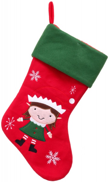 Декорация новогодняя La Nuit сапожок Девочка Эльф 43х25 см CT1902/girl 
