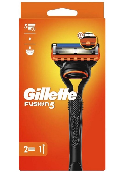 Станок для бритья Gillette Fusion 1 шт + 2 картриджа