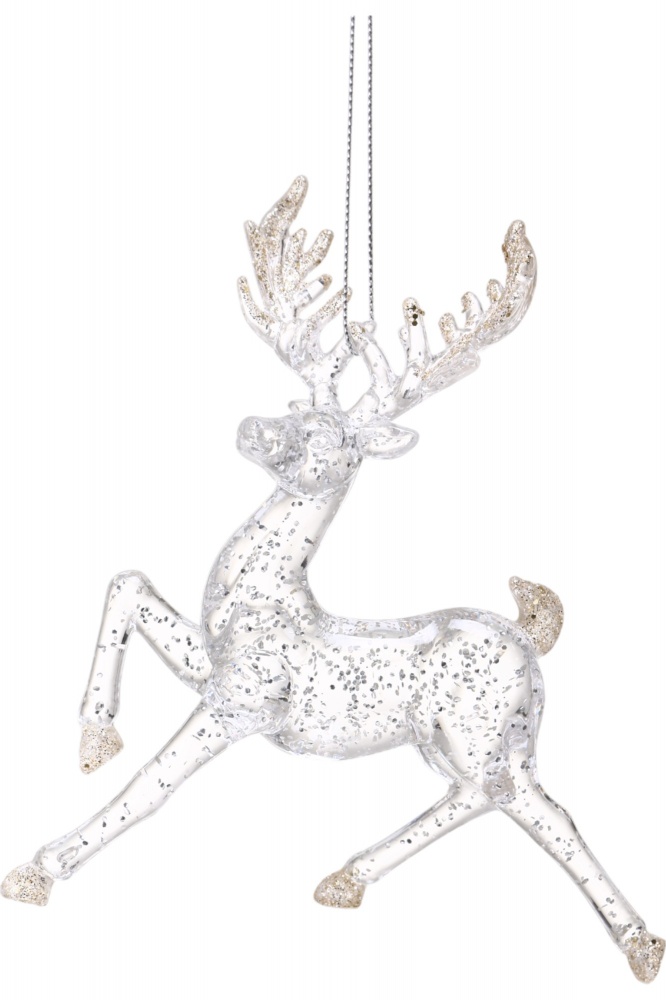 Підвіска пластикова олень казковий 13 см в асортименті F19540617