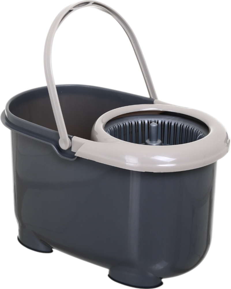 Комплект швабра и ведро с механическим отжимом для пола OBERY 2 в 1 16 см в ассортименте