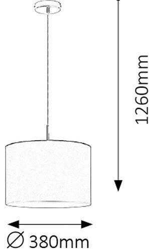 Люстра підвісна Rabalux Monica 2531 1x60 Вт E27 білий/золото/хром 