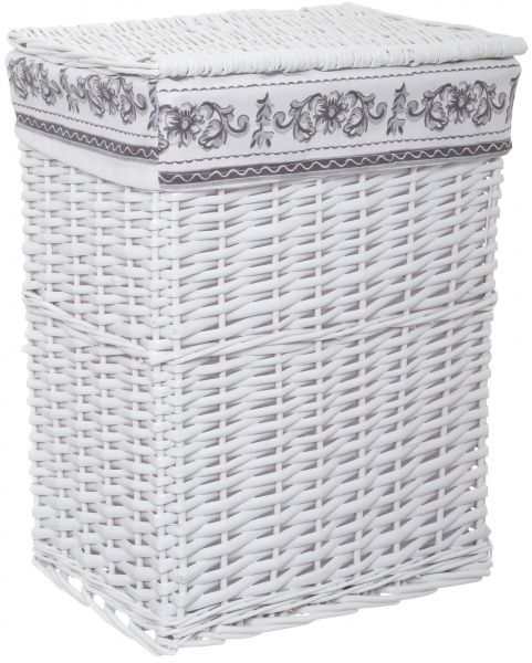 Кошик плетений з текстилем Tony Bridge Basket 38x28x48 см HQ13-53AB-2 