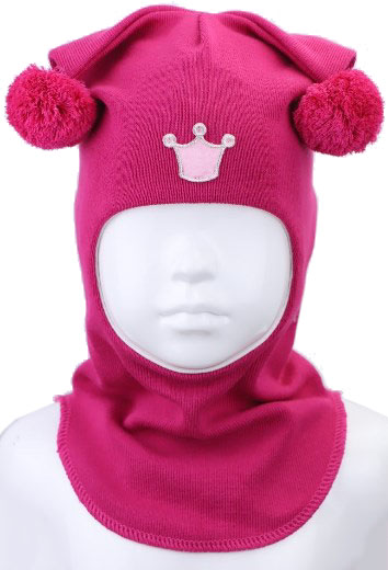 Шапка для девочки Beezy Белка р.54-56 розовый 1526 