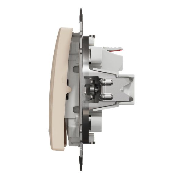 Выключатель одноклавишный Schneider Electric Sedna Design с подсветкой 10 А 250В бежевый SDD112101L