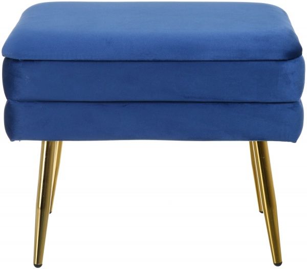 Сундук-пуф Yves 50х34,5х42см синий 