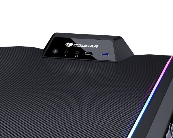 Стіл комп'ютерний Cougar MARS 120 USB 3.0/Audio хаб, RGB підсвічування 