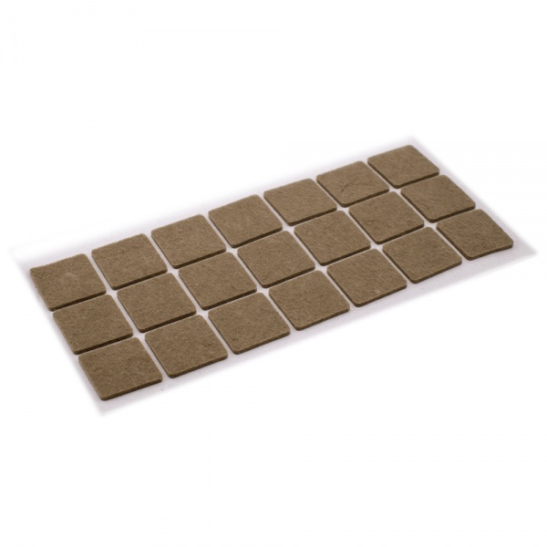 Самоклейка для ніжок 30х30 мм бежева 18 шт.