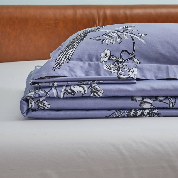 Комплект постельного белья Melzo семейный фиолетовый La Nuit 